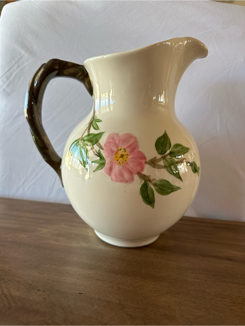 Vintage Franciscan Ware Desert Rose Large 9.5” Pitcher USA